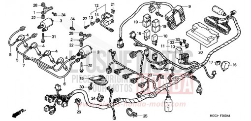 IMPIANTO ELETTRICO CB1100SFY di 2000